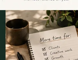 Notebook listing the priorities more time can create